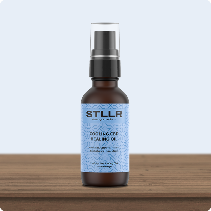 Healing Oil - Cooling 2500mg CBD + 2500mg CBG (1oz)