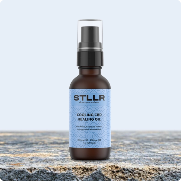 Healing Oil - Cooling 2500mg CBD + 2500mg CBG (1oz)
